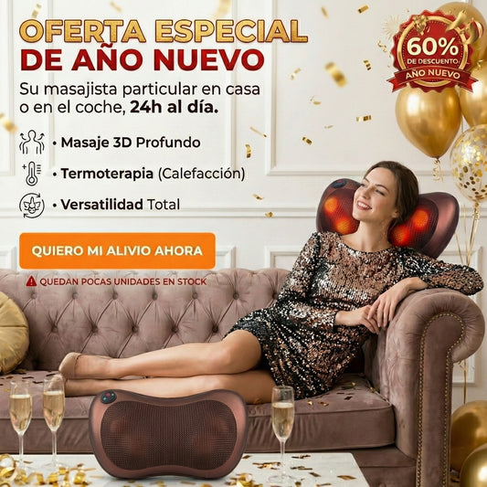 🎆 Oferta Especial de Año Nuevo – Almohada Masajeadora RelaxTotal™