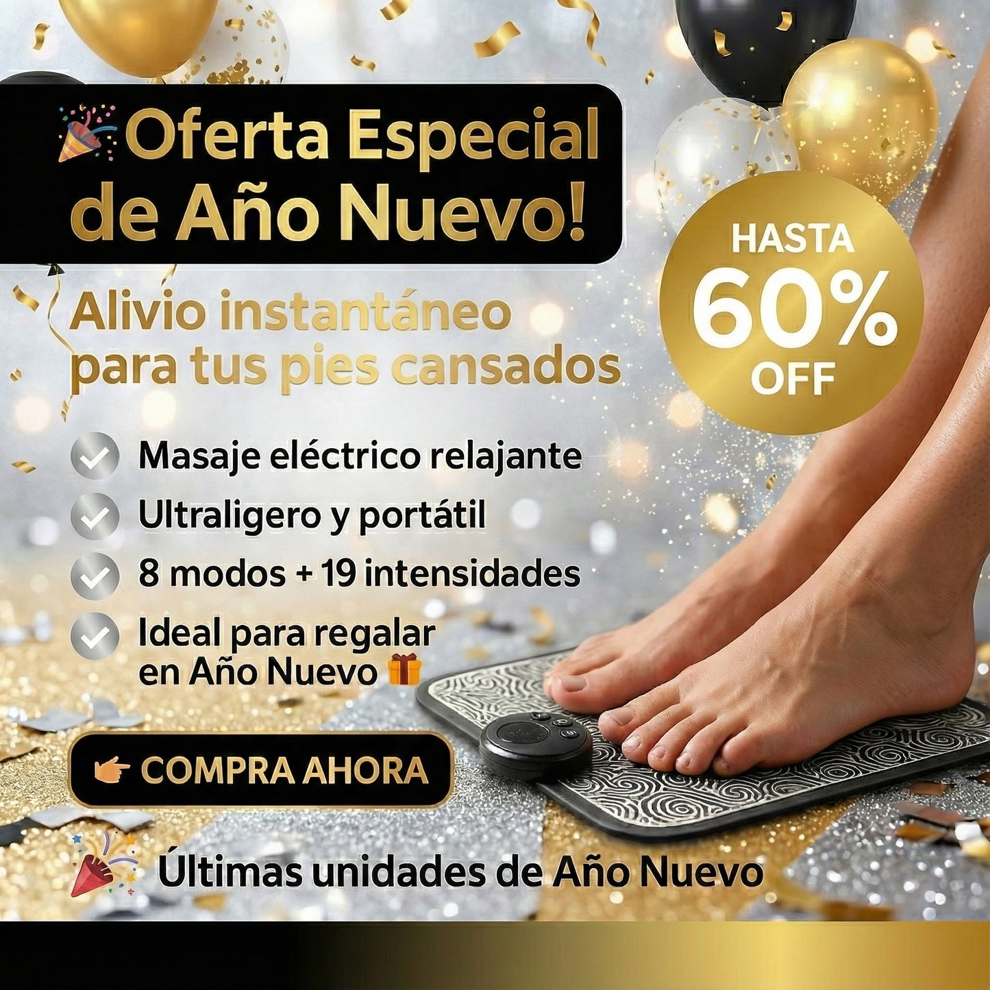 Oferta de Año Nuevo - Masajeador de Pies RelaxPro